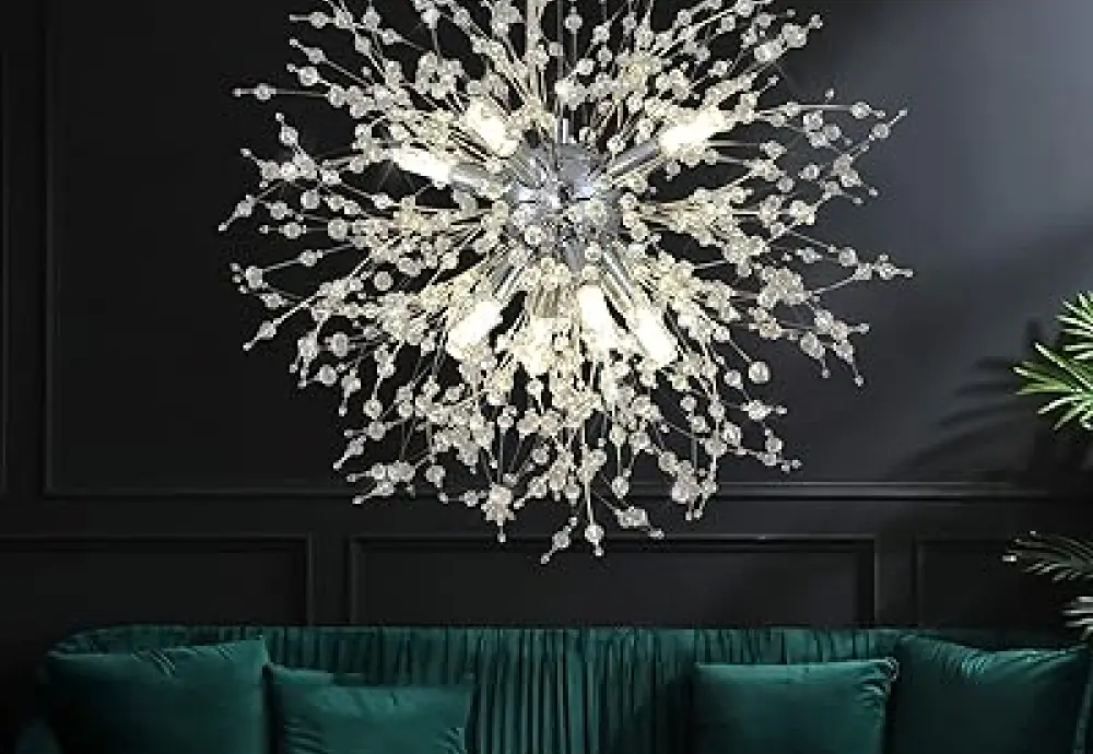 crystal beaded chandelier