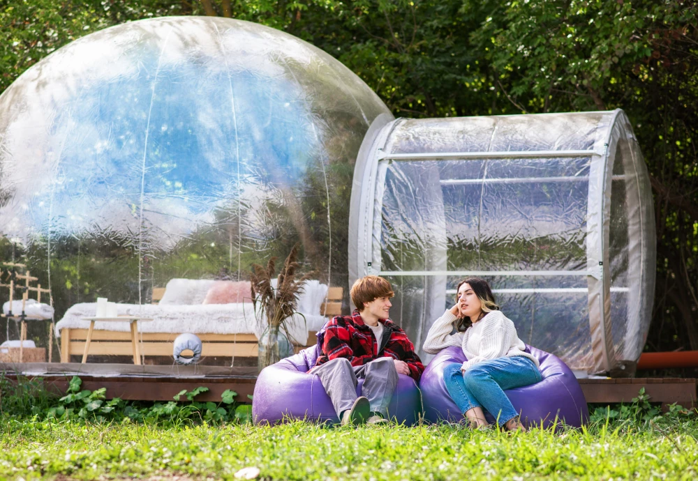 inflatable crystal bubble tent