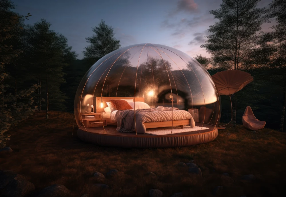 inflatable crystal bubble tent