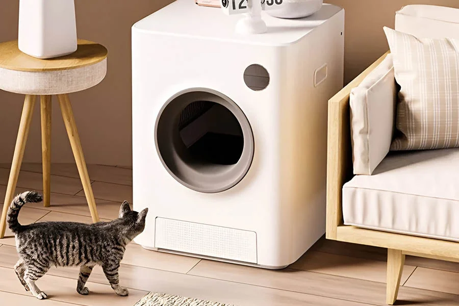 automatic cat litter box for multiple cats