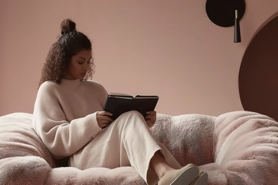 oversized plush couch