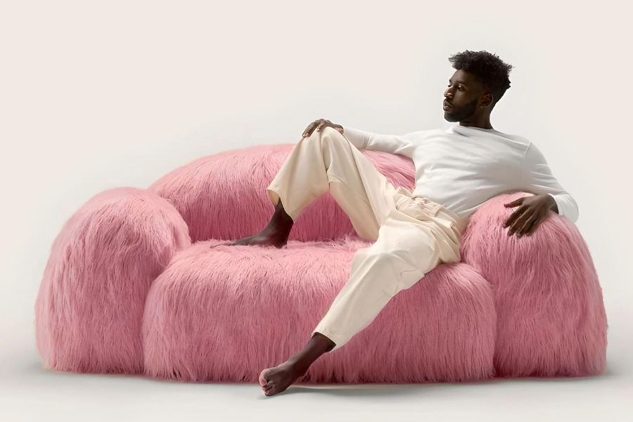 blush pink sleeper sofa