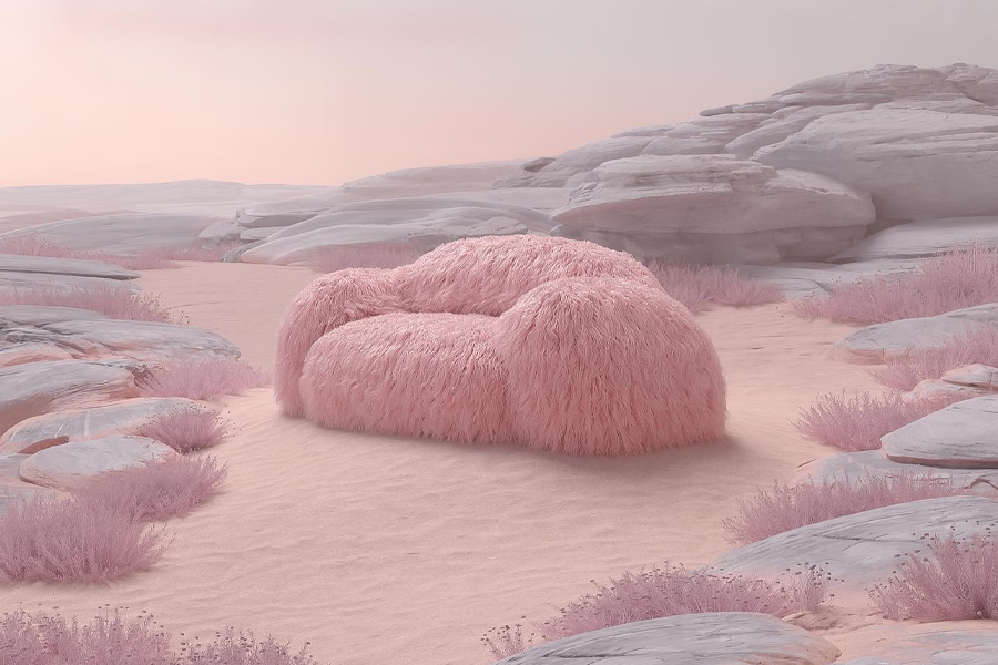 large plush couch
